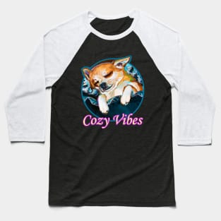 Cozy Vibes Chihuahua by Robert Phelps Baseball T-Shirt